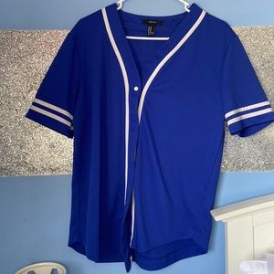 Royal blue baseball jersey